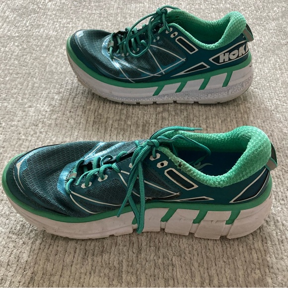 Hoka Athletic Shoes in Teal and White - Picture 4 of 9